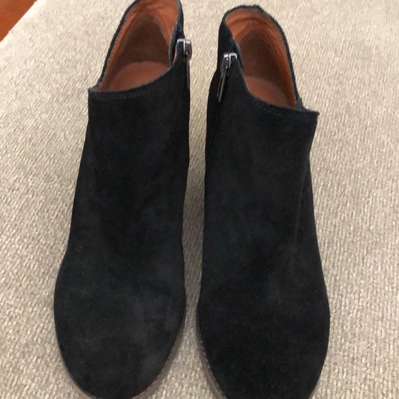Lucky Brand Shoes - Lucky Brand Black Suede Wedge Booties